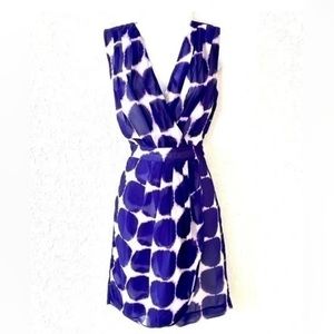 Banana Republic abstract tie dye faux wrap dress-size 10